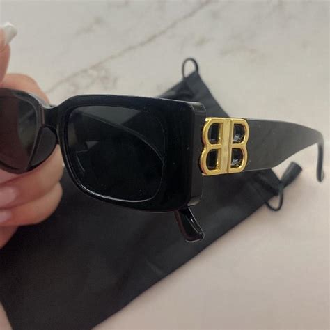black balenciaga sunglasses dupe